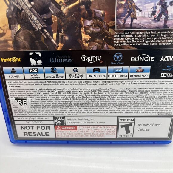 Destiny (Sony PlayStation 4, 2014) - Tested - Picture 3 of 6
